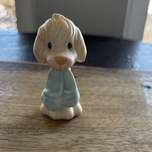Precious Moments Figurine - Puppy Holding Dad Slippers